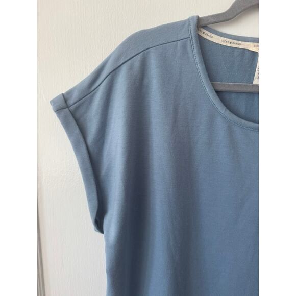 Lucky Brand Dusty Blue Cozy Jersey Knit Pajama Lounge Set Size Large - Picture 5 of 12